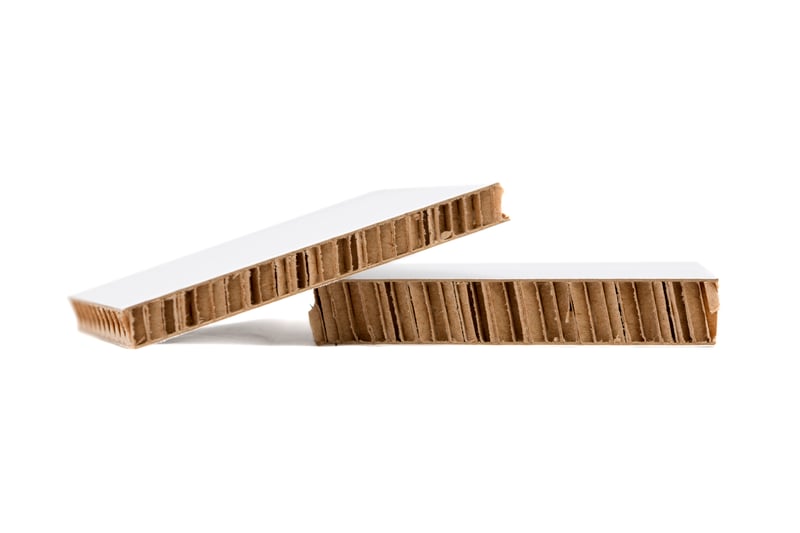 Re-board Fire Retardant paper board sample