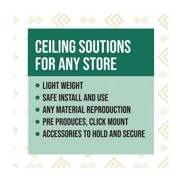 2 Light weight ceilings in any material