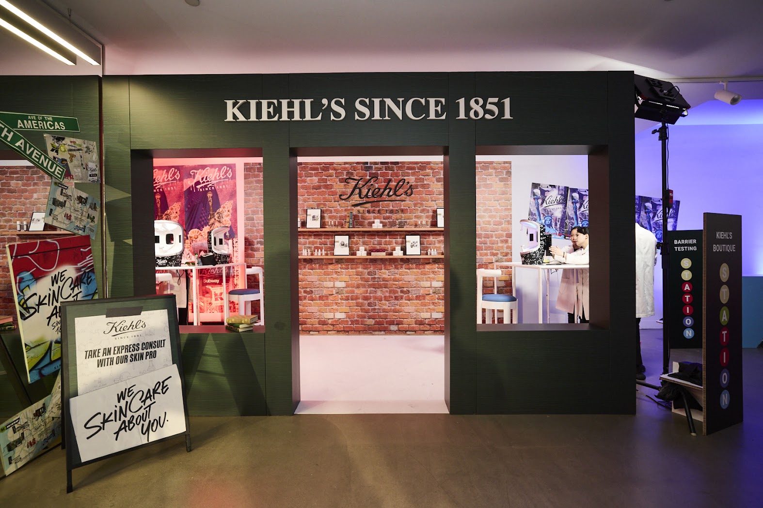 Kiehl’s retail activation built with recyclable Re-board